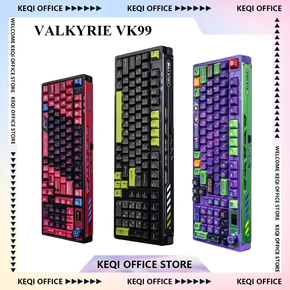 Pc Gaming Fullset - VALKYRIE VK99 Mekanik Klavyeler RGB Kablosuz