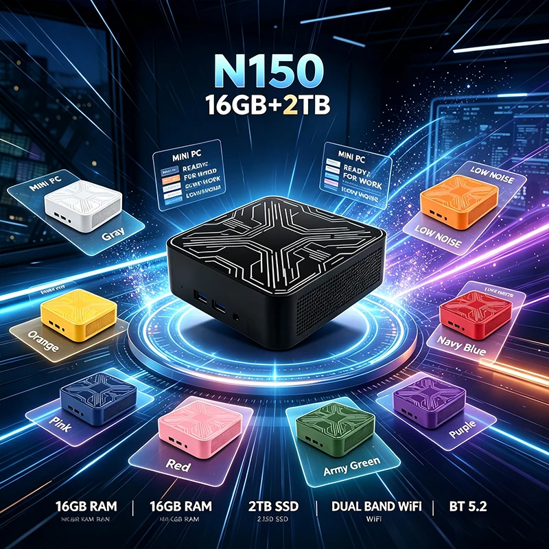 Pc Gaming Portable - Intel Core N150 Mini PC 16GB