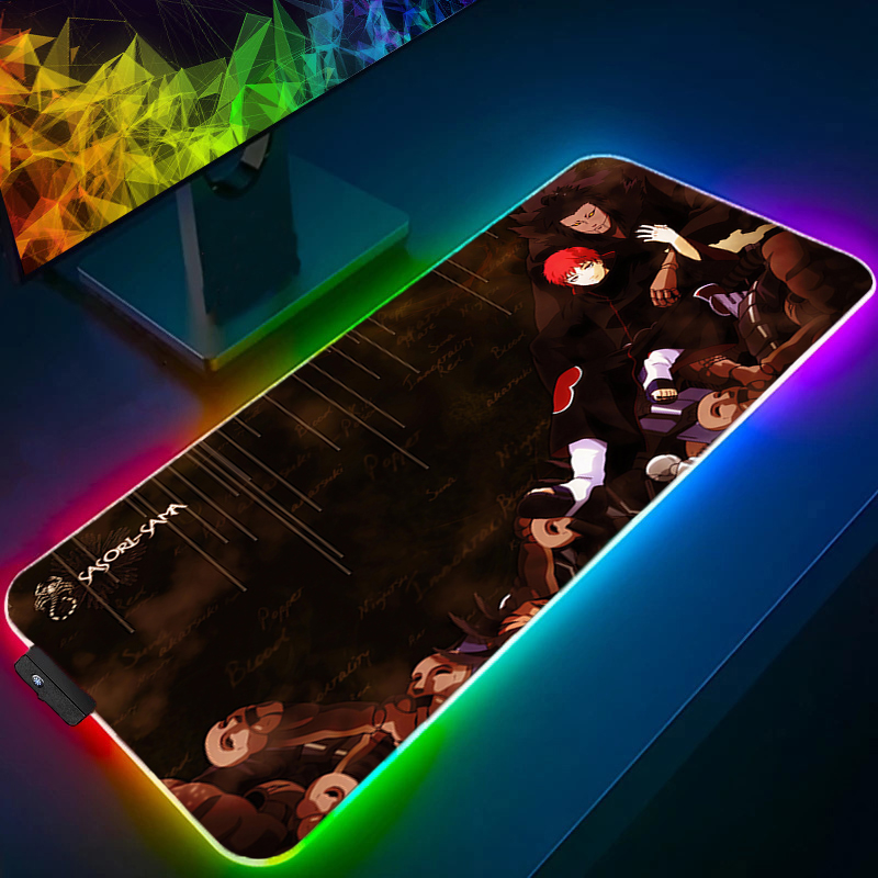 Pc Gaming Naruto - RGB Büyük Oyun Mouse Pad'i Naruto