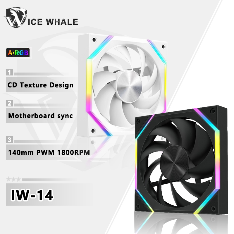 Argb Case Fan - BUZ Balina IW-14 Bilgisayar Kasası Fanı