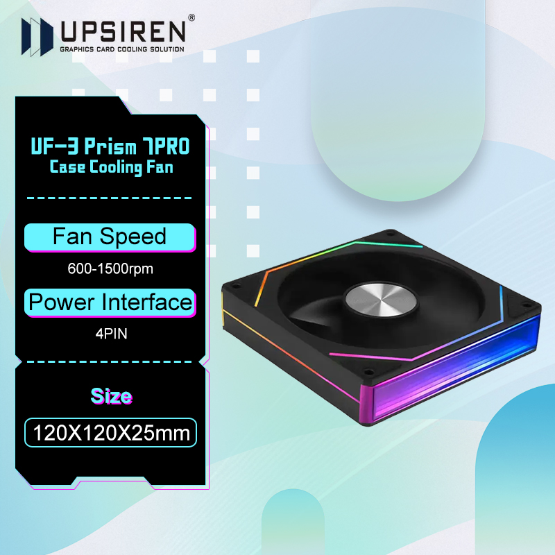 Argb Case Fan - UPSIREN UF-3 prizma 7PRO 120mm kasa