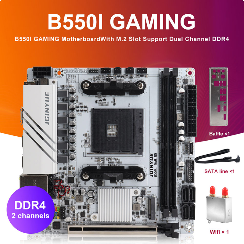 Pc Gaming Itx - JINGYUE B550I OYUN Anakart AM4 PCIe