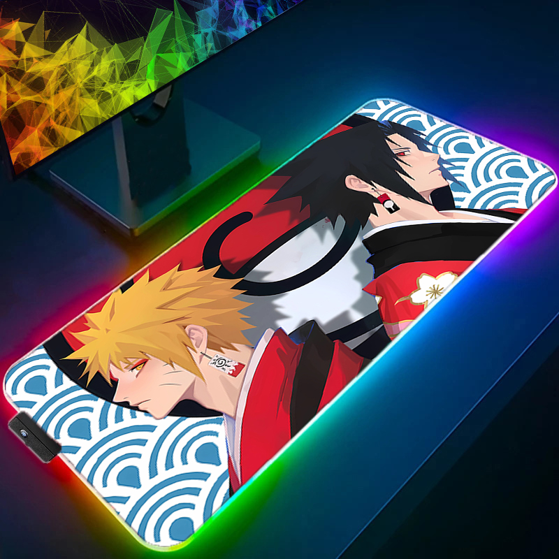 Pc Gaming Naruto - LED Mouse Pad dayanıklı anime Oyun