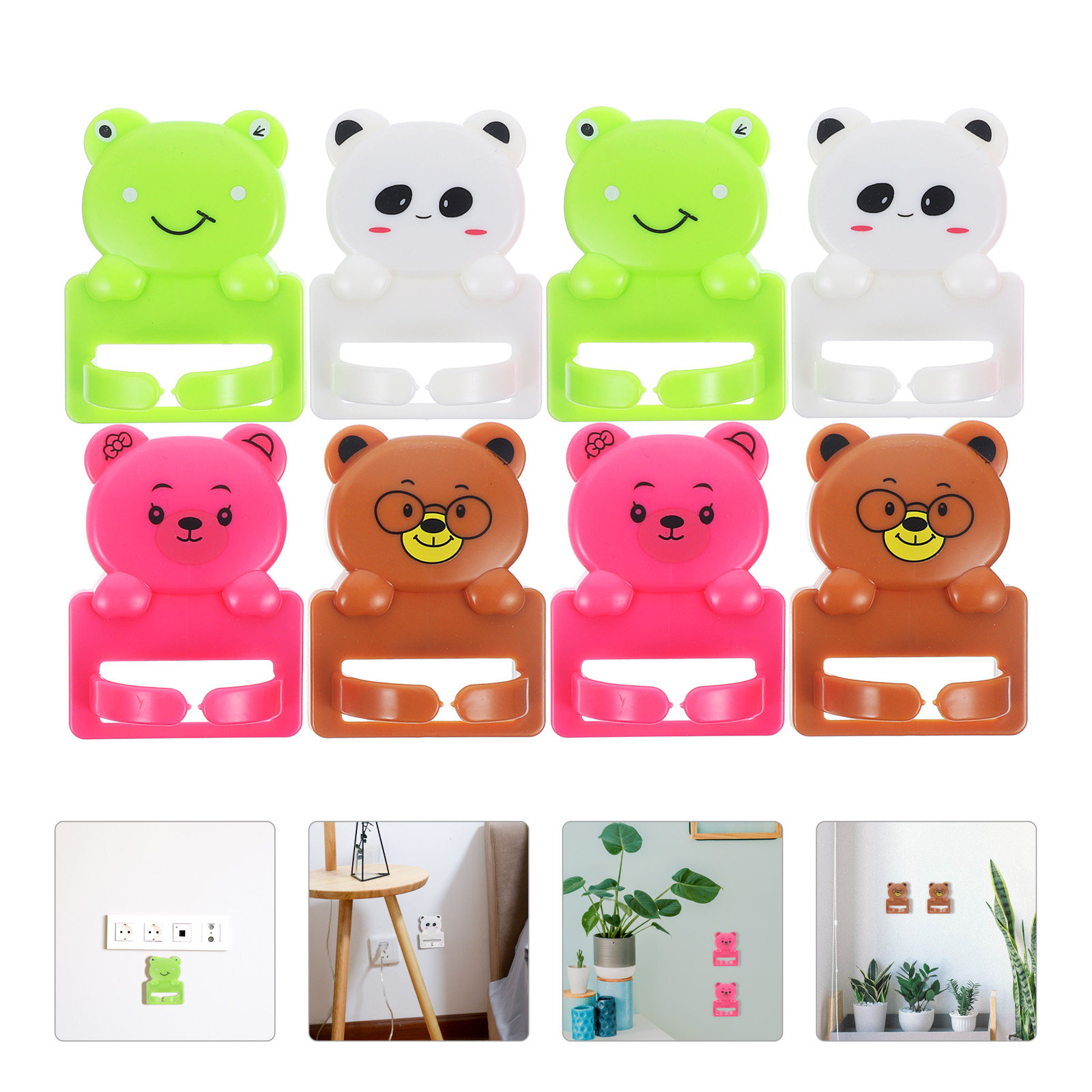 8 adet karikatür vantuz kancal - Desk Cable Organizer incelemesi ve fiyatı