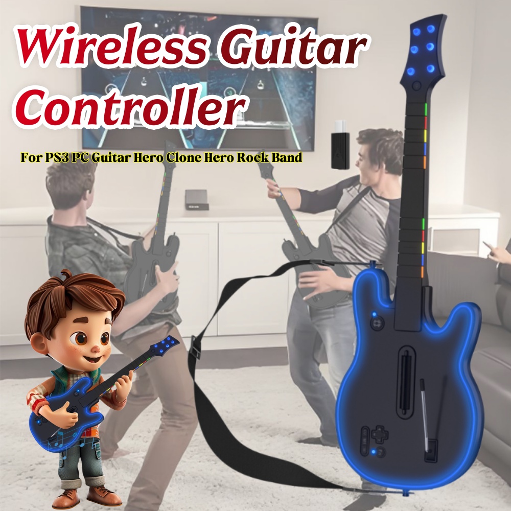 Kablosuz Gitar Kontrol Cihazı  - Joystick Pc Gaming incelemesi ve fiyatı