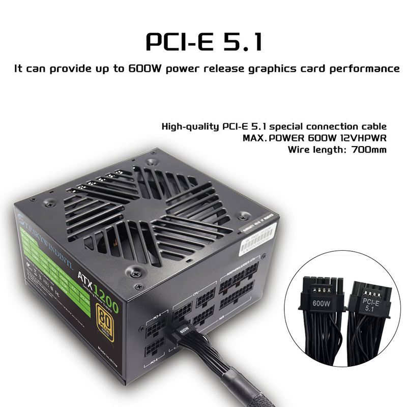PCIE 5.0 1200W PC Güç Kaynağı  - Pc Gaming Watt incelemesi ve fiyatı
